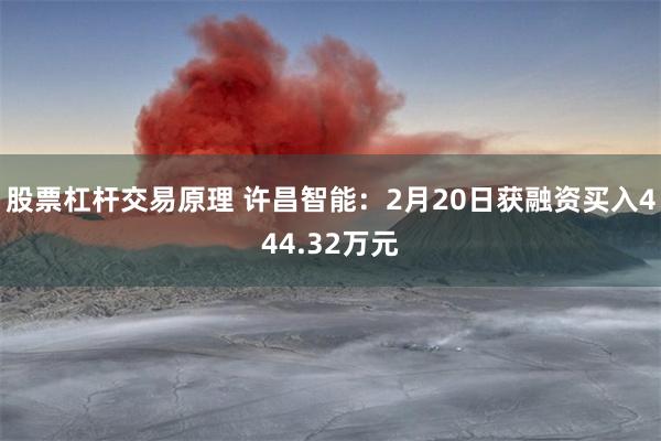 股票杠杆交易原理 许昌智能：2月20日获融资买入444.32万元