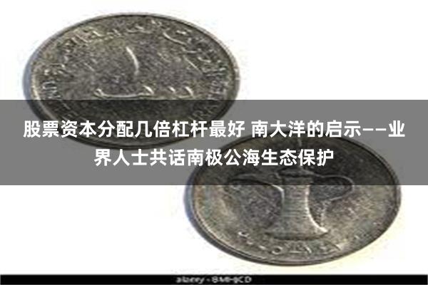 股票资本分配几倍杠杆最好 南大洋的启示——业界人士共话南极公海生态保护