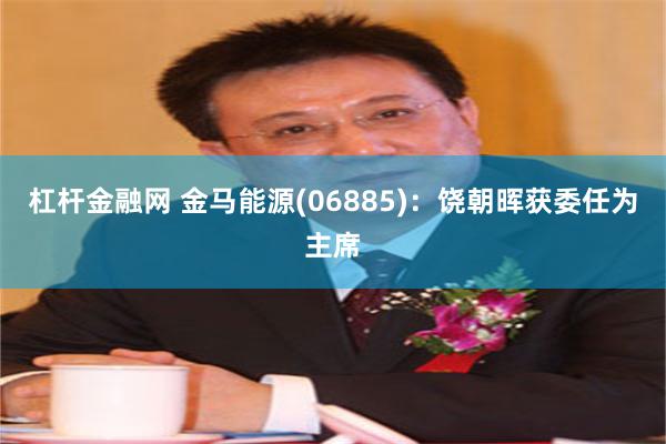 杠杆金融网 金马能源(06885)：饶朝晖获委任为主席