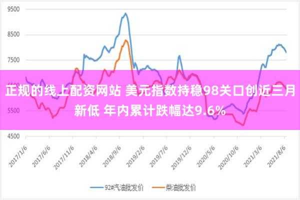 正规的线上配资网站 美元指数持稳98关口创近三月新低 年内累计跌幅达9.6%